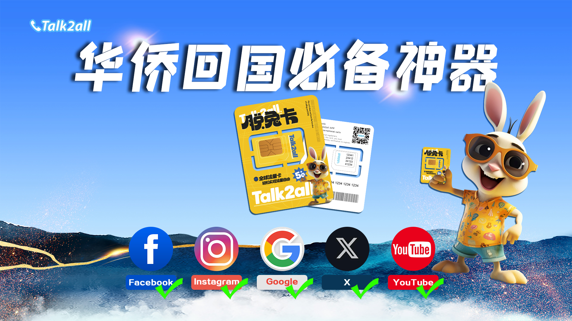 Travel around China and abroad,Talk2all is the first choice for global data cards!